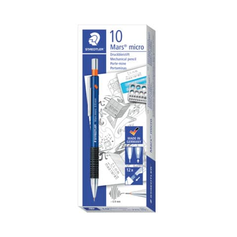 Portamine a scatto Staedtler Mars micro 775 B 0,9 mm 775 09